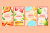 وکتور لایه باز EPS و Ai قالب استوری اینستاگرام هفت سین شامل آینه و سکه و سیب و شمع و گل و شیرینی ویژه عید نوروز 